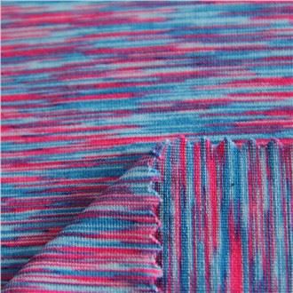 Poliester Space Dye Jersey Tkanina